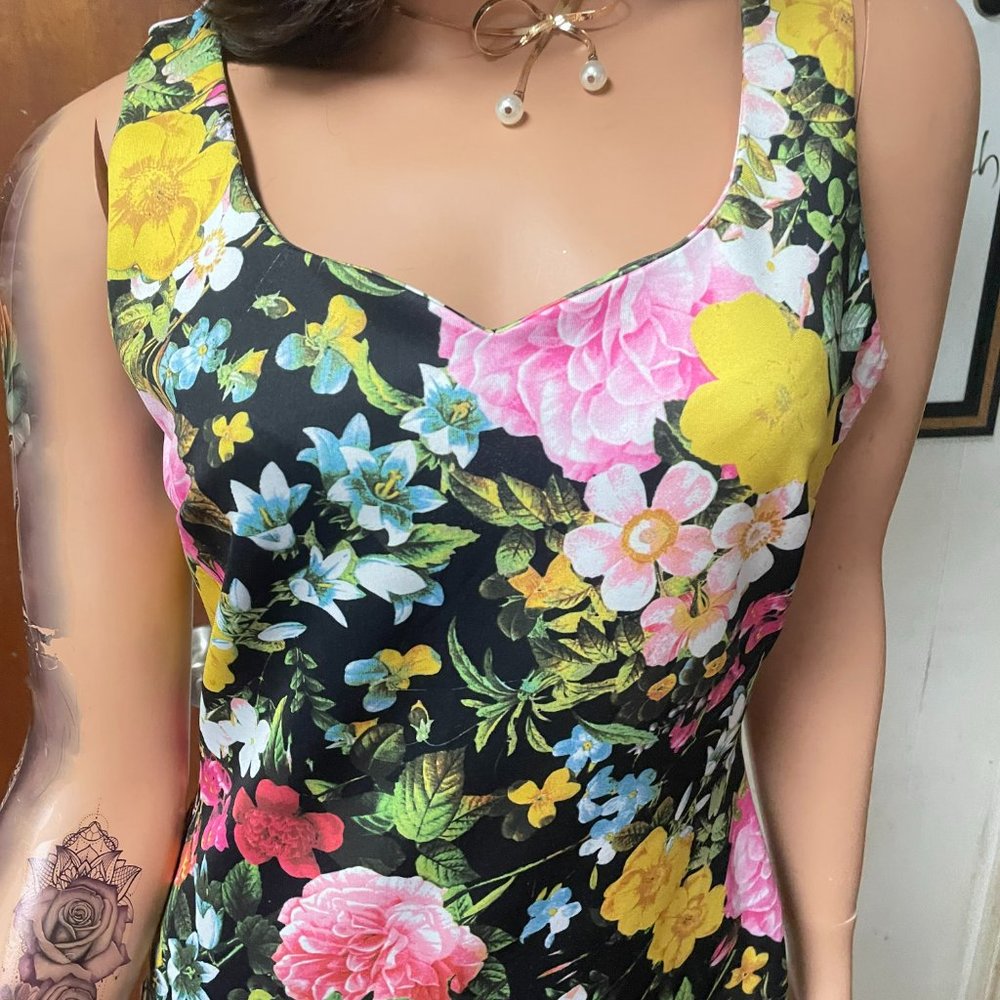 NY & Co Stretch - Floral Dress S - Picture 3 of 3